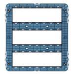 Ramka montażowa 21M (trzy rzędy po 7M), ze śrubami