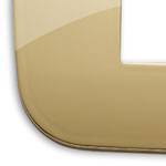 Ramka ozdobna Round, 1M-centralnie (do puszki fi60), metalowa, złoty