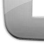 Ramka ozdobna Round, 1M-centralnie (do puszki fi60), metalowa, chrom