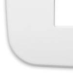 Ramka ozdobna Round, 8 (4+4)M, metal lakierowany, matowy polarny