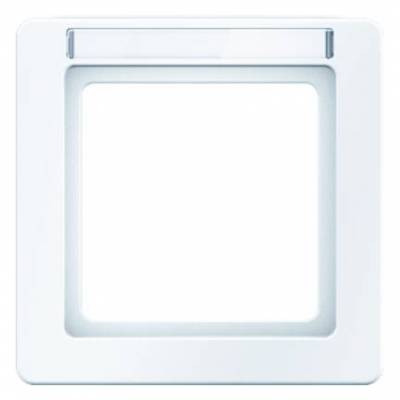 Ramka 1-krotna z polem opisowym; śnieżnobiały, aksamit; Q.1 Numer katalogowy: 10116019