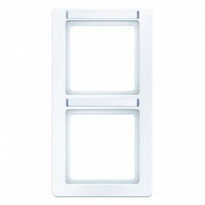 Ramka 2-krotna pionowa z polem opisowym; śnieżnobiały, aksamit; Q.1 Numer katalogowy: 10126019