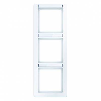 Ramka 3-krotna pionowa z polem opisowym; śnieżnobiały, aksamit; Q.1 Numer katalogowy: 10136019