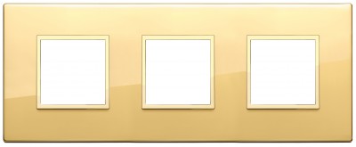 Ramka ozdobna 6M (2+2+2) 71mm polished gold