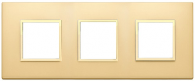 Ramka ozdobna 6M (2+2+2) 71mm satin gold