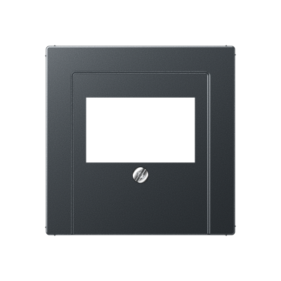 Płytka centralna TAE do gniazda głośnikowego, antracyt matowy