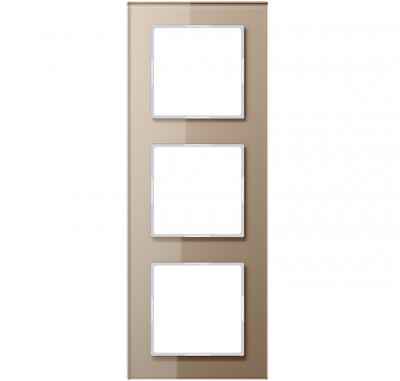 Ramka 3-krotna, szkło szampański