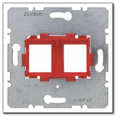 Płytka nośna z czerwonym elementem mocującym 2-krotna; ; Mechanizmy Numer katalogowy: 454101