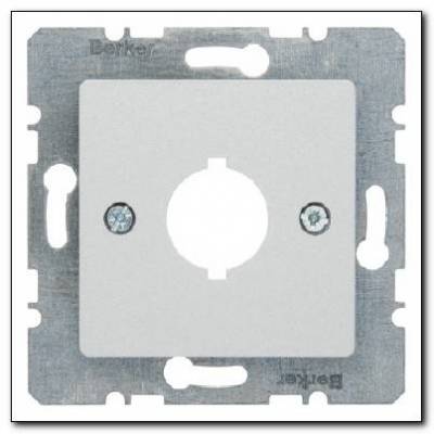 Płytka centralna z otworem Ø 18,8 mm do aparatów zgłoszeniowych; alu mat, lakierowany; System płytek centralnych Numer katalogowy: 14311404