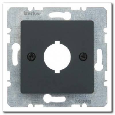 Płytka centralna z otworem Ø 18,8 mm do aparatów zgłoszeniowych; antracyt mat, lakierowany; System płytek centralnych Numer katalogowy: 14311606