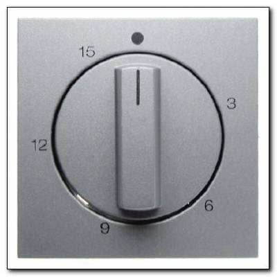 Element centralny z pokrętłem regulacyjnym do mechanicznego łącznika czasowego 0-15 min.; alu; B.1/B.7 Glas Numer katalogowy: 16321404