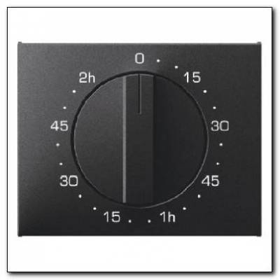 Element centralny z pokrętłem regulacyjnym do mechanicznego zegara; antracyt mat, lakierowany; K.1 Numer katalogowy: 16357106