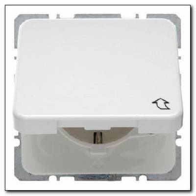 Gniazdo SCHUKO z pokrywą; śnieżnobiały; podtynkowe IP44 Numer katalogowy: 471509