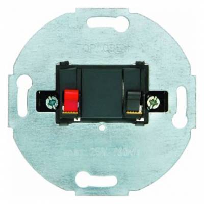 Gniazdo głośnikowe stereofoniczne pojedyncze; antracyt; Mechanizmy Numer katalogowy: 457205