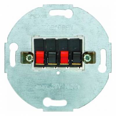 Gniazdo głośnikowe stereofoniczne podwójne; antracyt; Mechanizmy Numer katalogowy: 457305