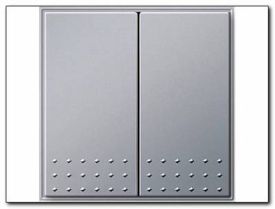 Łącznik przyciskowy świecznikowy Gira TX_44 (IP 44) kolor alu