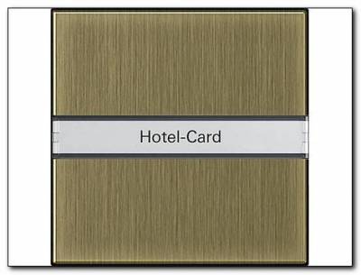 Łącznik na kartę z polem opisowym System 55 brąz