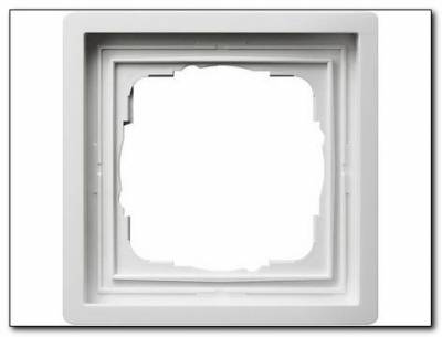 Ramka pojedyncza Gira F100 biały