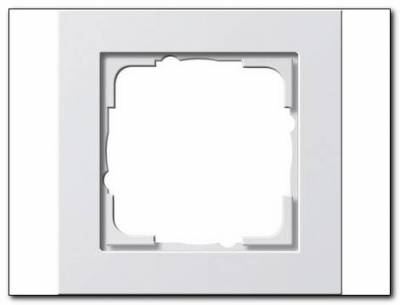 Ramka pojedyncza Gira E2 biały
