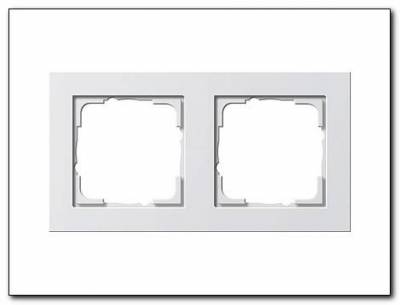 Ramka podwójna Gira E2 biały