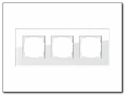 Ramka potrójna Gira Esprit Szkło białe