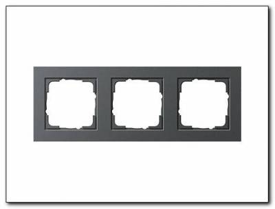 Ramka potrójna Gira E2 antracytowy