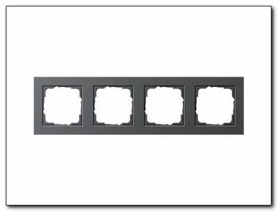 Ramka poczwórna Gira E2 antracytowy