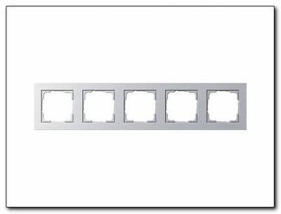 Ramka pięciokrotna Gira E2 kolor alu
