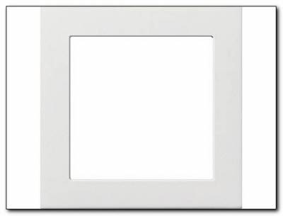 Ramka pośrednia 50x50 kwadratowa Gira F100 biały
