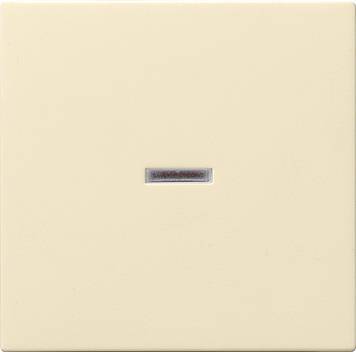 Klawisz pojedynczy z okienkiem do podświetlenia System 55 kremowy