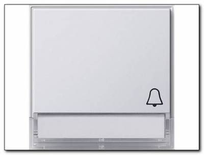 Klawisz symbol dzwonka,opis Gira TX_44 (IP 44) biały