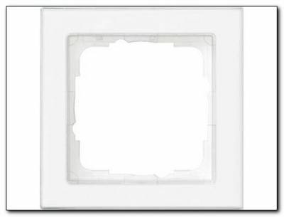 Ramka pojedyncza przezroczysta Gira E2 biały