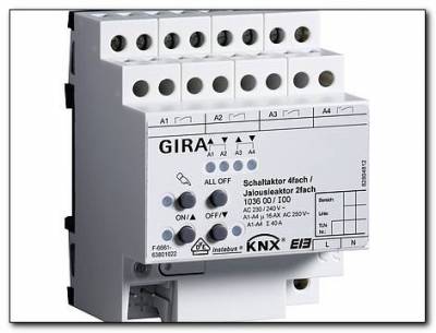 Wyrobnik zał.-żal. 4-kan./2-ka. 16 A KNX/EIB mod.