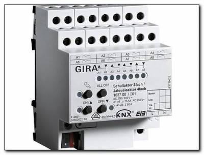 Wyrobnik zał.-żal. 8-kan./4-ka. 16 A KNX/EIB mod.
