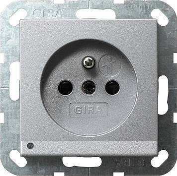 Gniazdo z bolcem podś LED z ochr.dz System 55 kolor alu