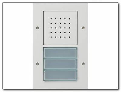 Domofon natynkowy video pojedyncza System Domofon biały