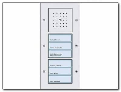 Domofon natynkowy video potrójna System Domofon biały
