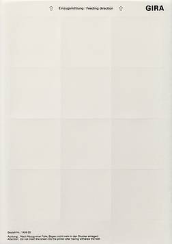 Arkusz opisowy 62,0x62,0 mm Urz dodatkowe