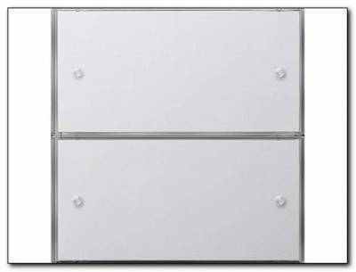 KNX Czuj przycisk 3 Bazowy podwójny Gira F100 biały