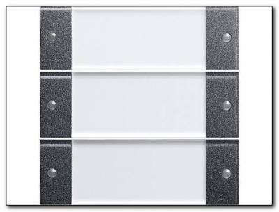 Zestaw przełączn. potrójna opis System 55 przezr./antracytowy