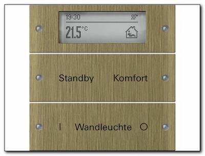 Zestaw przełączn. podw.Plus,możl.opis System 55 brąz