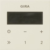 Wyświetlacz kremowy do obsługi radia podtynkowego RDS Gira System 55