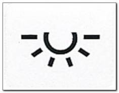 Przycisk z symbolem Żarówka