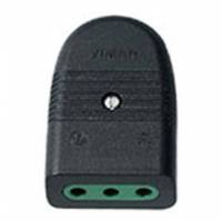 2P+E 10A P11 axial outlet black