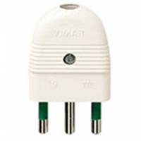 2P+E 16A axial plug white