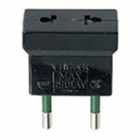 S10 adaptor - USA+EU outlet black