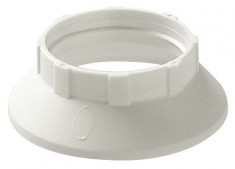Shade-holder ring for E14 lamphld white
