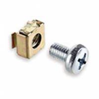 Metal screw + cage nut for patch panels