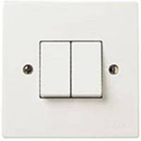 Two 1P 10AX 2-way switches white