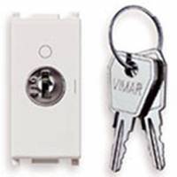 Łącznik 2P z kluczykiem, 16AX, 1M, biały